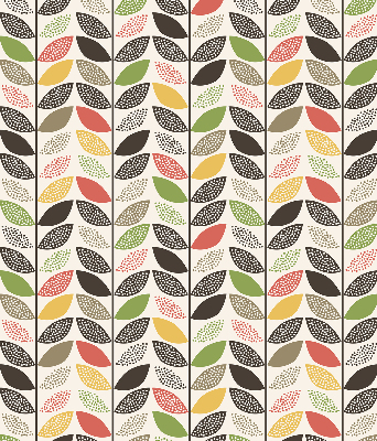 Fabric roller blind Colorful leaves