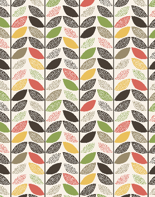 Fabric roller blind Colorful leaves