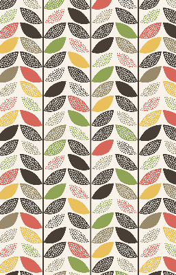 Fabric roller blind Colorful leaves