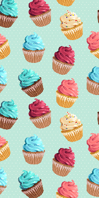 Modern roller blind Cupcakes