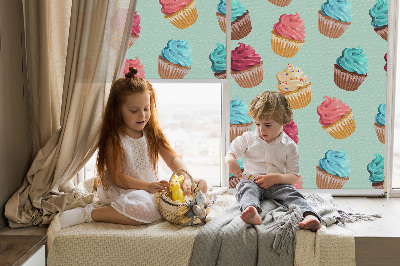 Modern roller blind Cupcakes