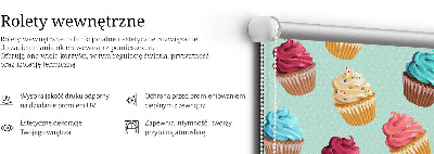 Modern roller blind Cupcakes