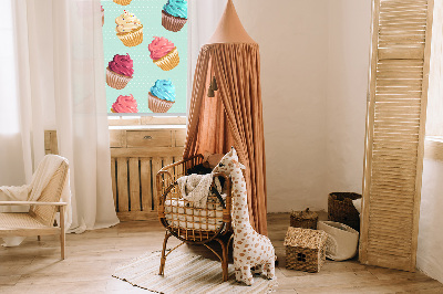 Modern roller blind Cupcakes