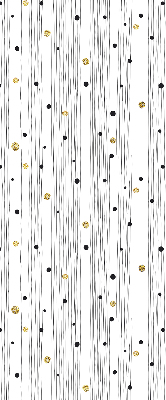 Roller blind for large window Stripes and dots