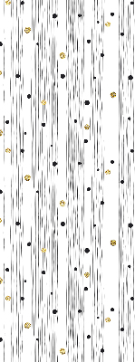 Roller blind for large window Stripes and dots