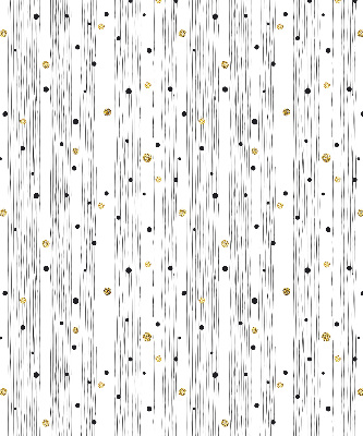 Roller blind for large window Stripes and dots