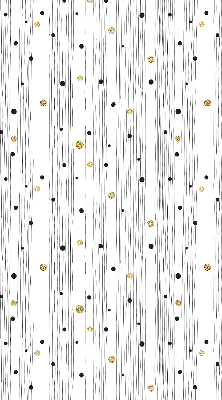 Roller blind for large window Stripes and dots