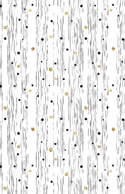 Roller blind for large window Stripes and dots