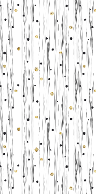 Roller blind for large window Stripes and dots
