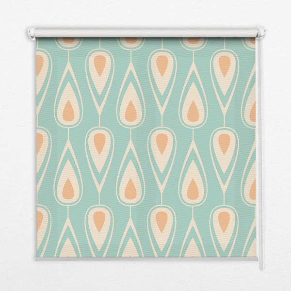 Roller blind for large window Colorful avocado