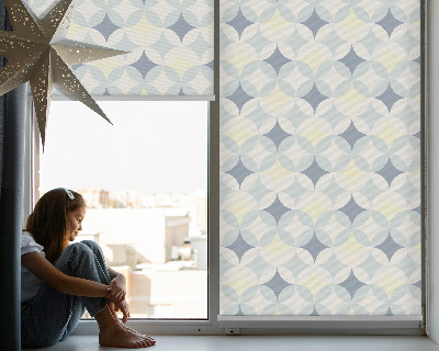 Roller blind for large window Colorful stars