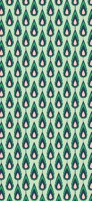 Fabric roller blind Drawn avocado