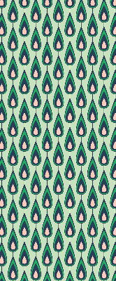 Fabric roller blind Drawn avocado