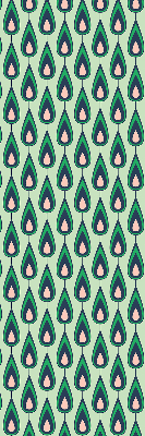 Fabric roller blind Drawn avocado
