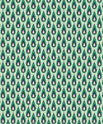 Fabric roller blind Drawn avocado
