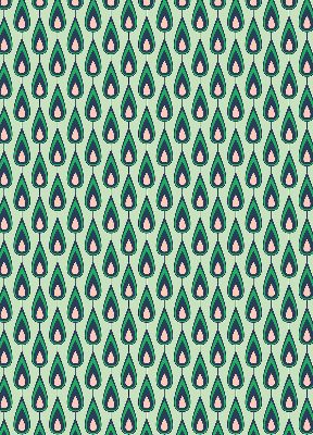 Fabric roller blind Drawn avocado