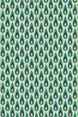 Fabric roller blind Drawn avocado