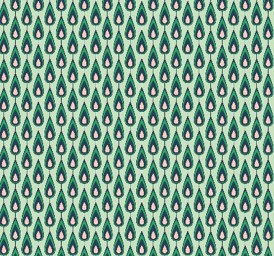 Fabric roller blind Drawn avocado
