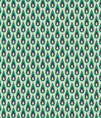 Fabric roller blind Drawn avocado