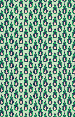Fabric roller blind Drawn avocado