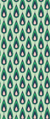 Fabric roller blind Drawn avocado