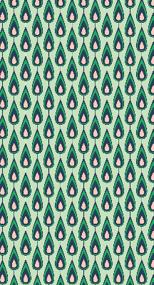 Fabric roller blind Drawn avocado