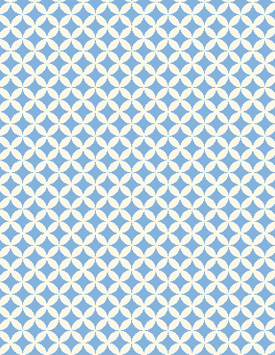 Fabric roller blind Blue stars