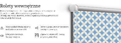 Fabric roller blind Blue stars