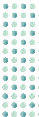 Modern roller blind Turquoise dots on a white background