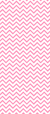 Roller blind for large window Horizontal pink zigzags