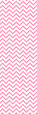 Roller blind for large window Horizontal pink zigzags
