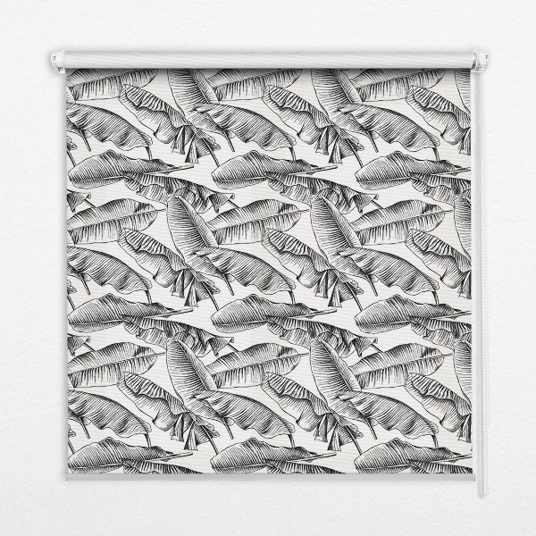 Fabric roller blind Fern leaves