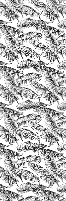 Fabric roller blind Fern leaves
