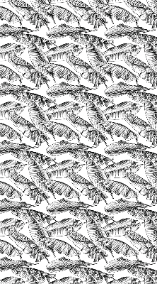Fabric roller blind Fern leaves