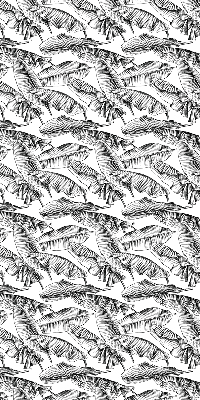 Fabric roller blind Fern leaves