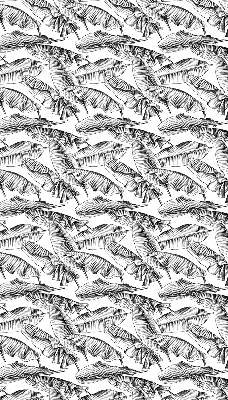 Fabric roller blind Fern leaves