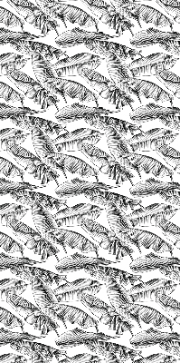 Fabric roller blind Fern leaves