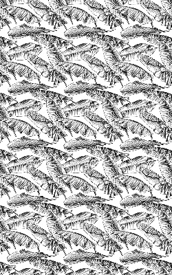 Fabric roller blind Fern leaves