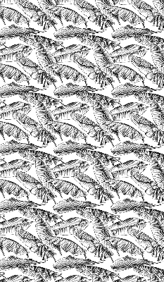 Fabric roller blind Fern leaves