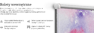 Fabric roller blind Artistic paint spill