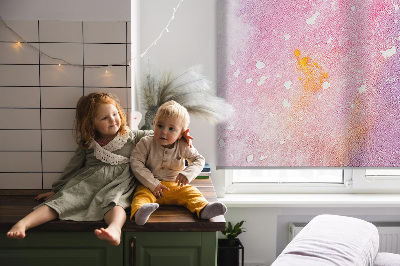 Fabric roller blind Artistic paint spill