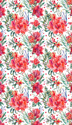 Modern roller blind Red flowers