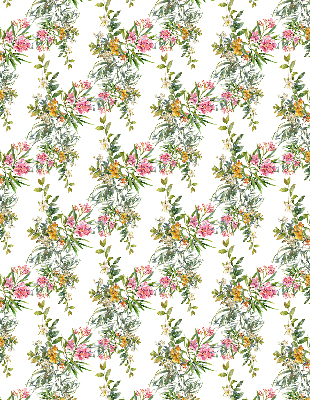 Roller blind for large window Flowers