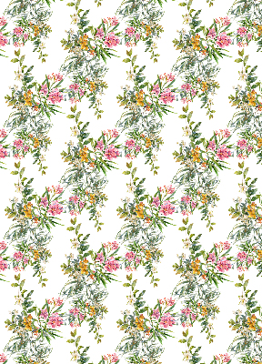 Roller blind for large window Flowers