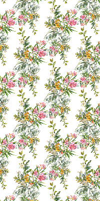 Roller blind for large window Flowers