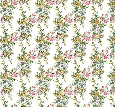 Roller blind for large window Flowers