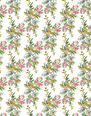 Roller blind for large window Flowers