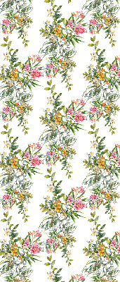 Roller blind for large window Flowers