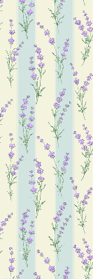 Fabric roller blind Purple flowers