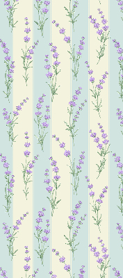 Fabric roller blind Purple flowers